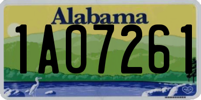 AL license plate 1AO7261