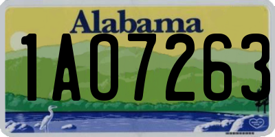 AL license plate 1AO7263