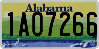 AL license plate 1AO7266