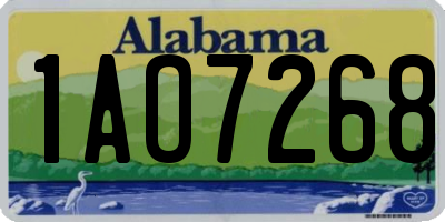 AL license plate 1AO7268