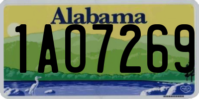 AL license plate 1AO7269