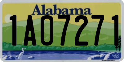 AL license plate 1AO7271