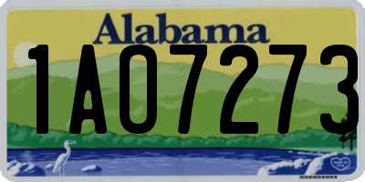 AL license plate 1AO7273