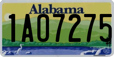 AL license plate 1AO7275