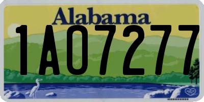AL license plate 1AO7277