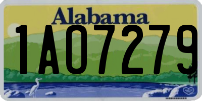 AL license plate 1AO7279