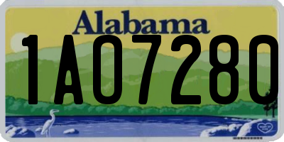 AL license plate 1AO7280