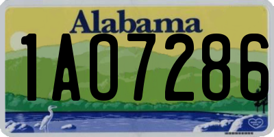 AL license plate 1AO7286