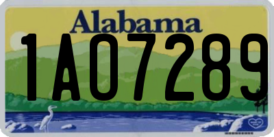 AL license plate 1AO7289