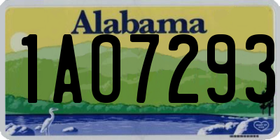 AL license plate 1AO7293