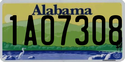 AL license plate 1AO7308