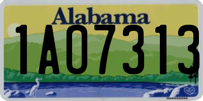 AL license plate 1AO7313
