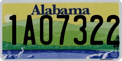 AL license plate 1AO7322