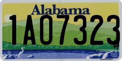 AL license plate 1AO7323