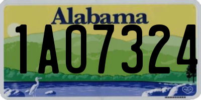 AL license plate 1AO7324