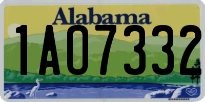 AL license plate 1AO7332