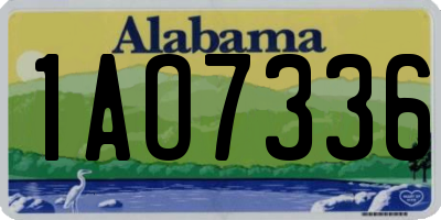 AL license plate 1AO7336