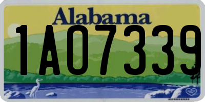 AL license plate 1AO7339
