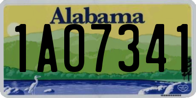 AL license plate 1AO7341