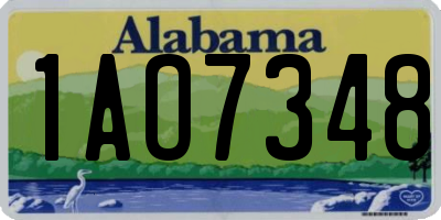 AL license plate 1AO7348