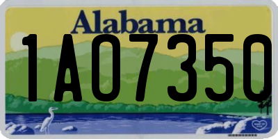 AL license plate 1AO7350