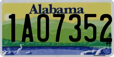 AL license plate 1AO7352