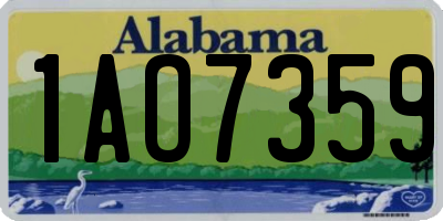 AL license plate 1AO7359