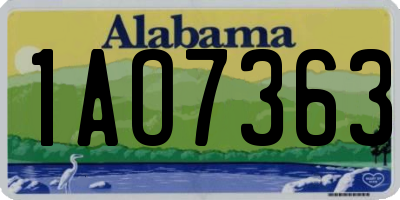 AL license plate 1AO7363