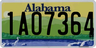 AL license plate 1AO7364