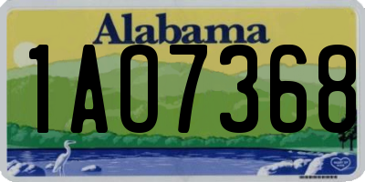 AL license plate 1AO7368