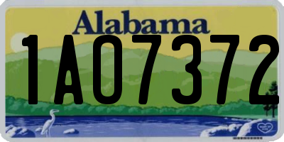 AL license plate 1AO7372