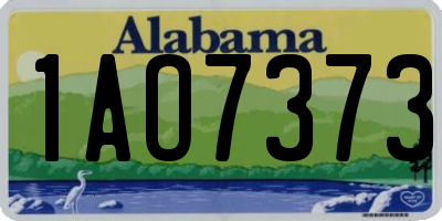 AL license plate 1AO7373