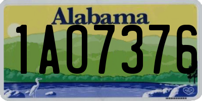 AL license plate 1AO7376