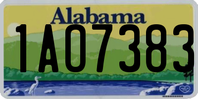 AL license plate 1AO7383