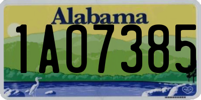 AL license plate 1AO7385