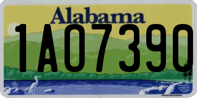 AL license plate 1AO7390
