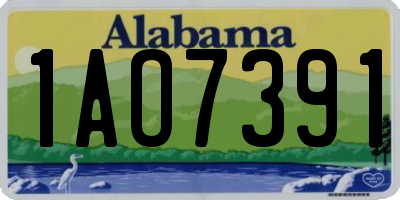AL license plate 1AO7391