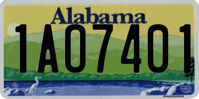 AL license plate 1AO7401