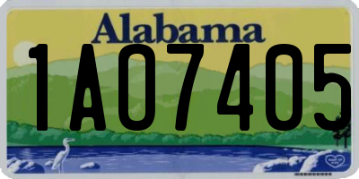 AL license plate 1AO7405