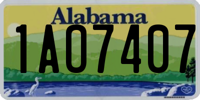 AL license plate 1AO7407