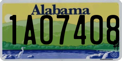 AL license plate 1AO7408