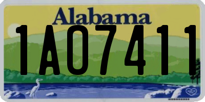 AL license plate 1AO7411
