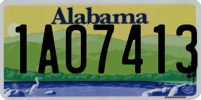 AL license plate 1AO7413
