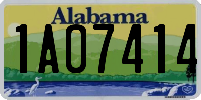 AL license plate 1AO7414