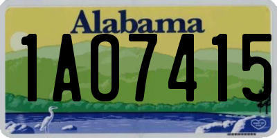 AL license plate 1AO7415