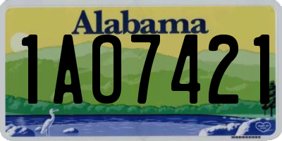AL license plate 1AO7421