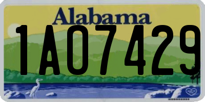 AL license plate 1AO7429