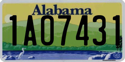 AL license plate 1AO7431