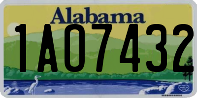 AL license plate 1AO7432