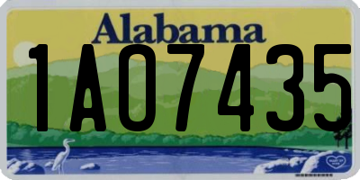 AL license plate 1AO7435